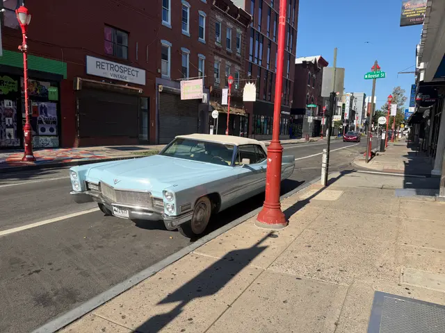 classic car on South St.