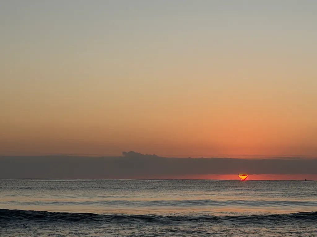 sunrise at Manly beach