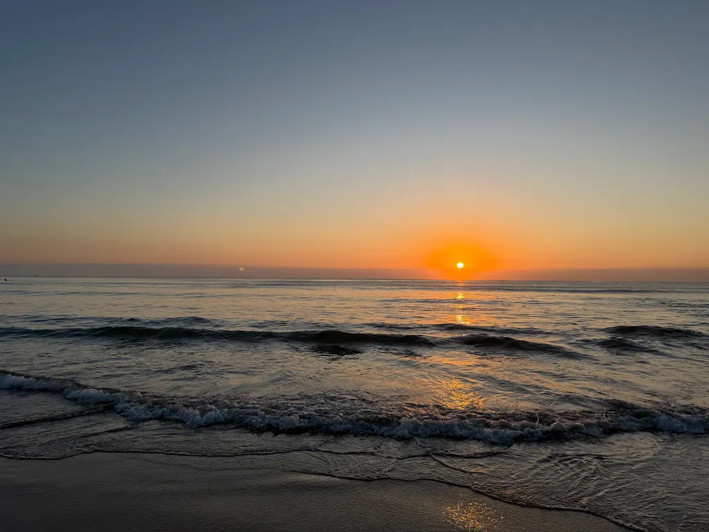 sunrise at Manly beach