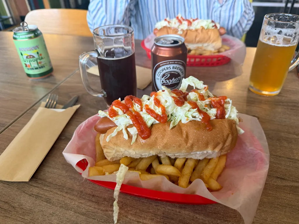 Frank's famous hot dog