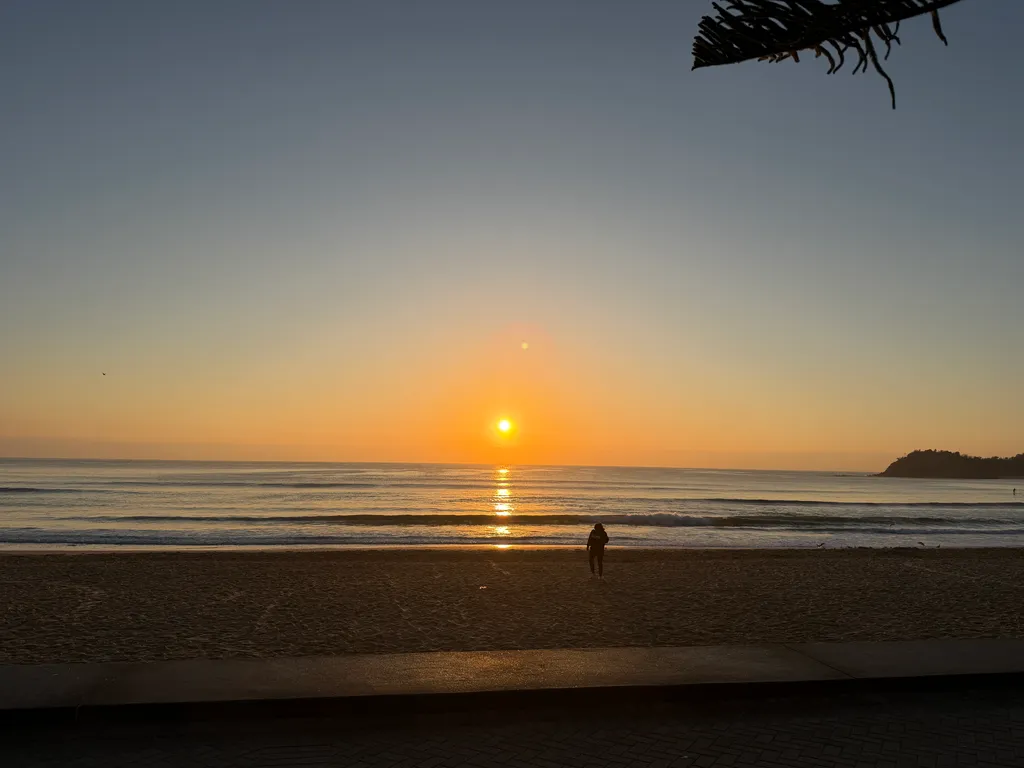 sunrise at Manly beach