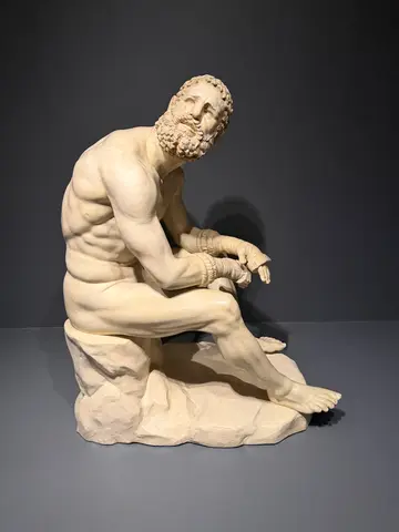 Greek boxer statue
