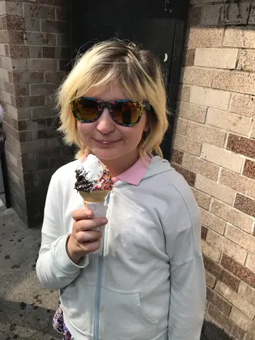 chillin' out with some ice cream