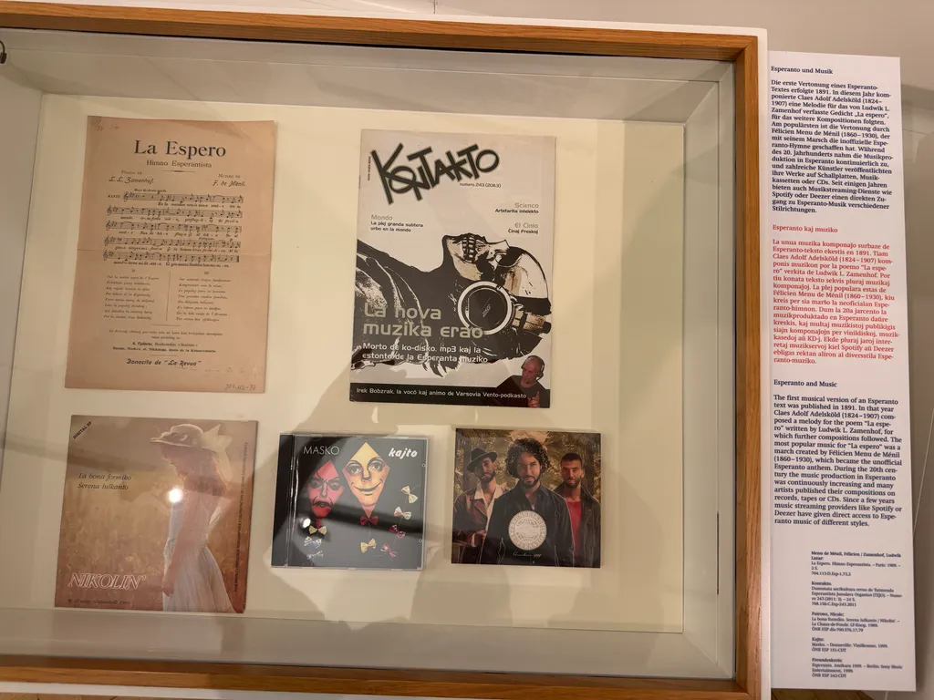 Esperanto museum: music