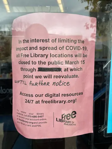 the library is closed