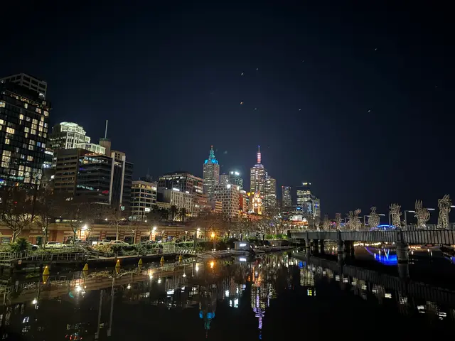 Melbourne at night