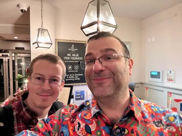 me and Matthew at the hotel
