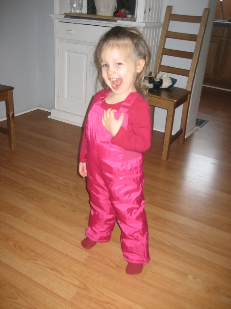 "I am so pink!"