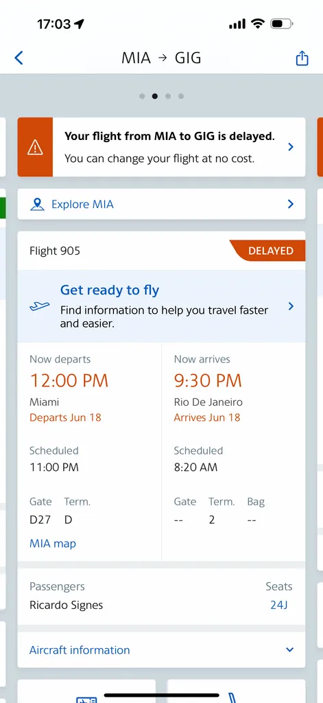 surprise Miami layover