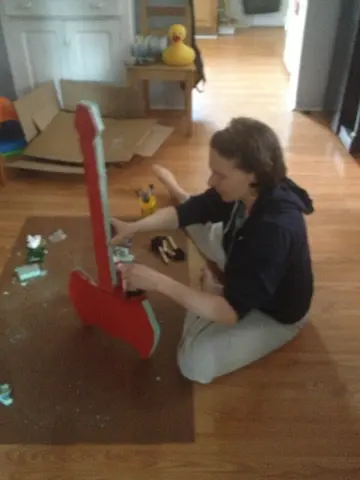 painting the axe