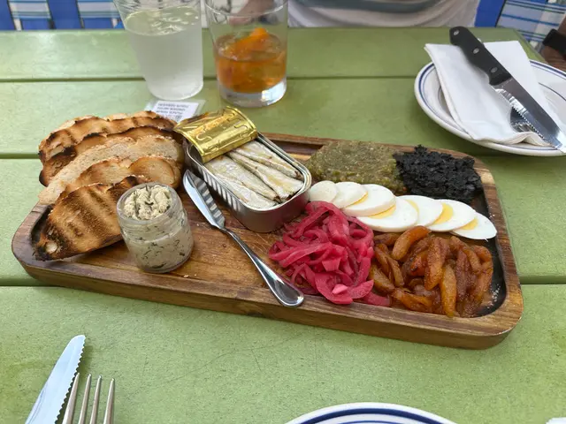 tinned fish platter