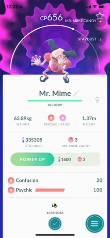 My first Mr. Mime!