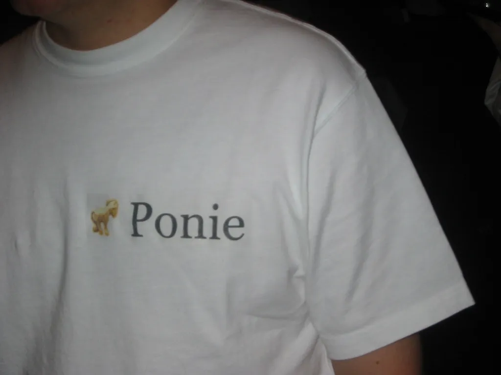 oscon 2003, Ponie Shirt