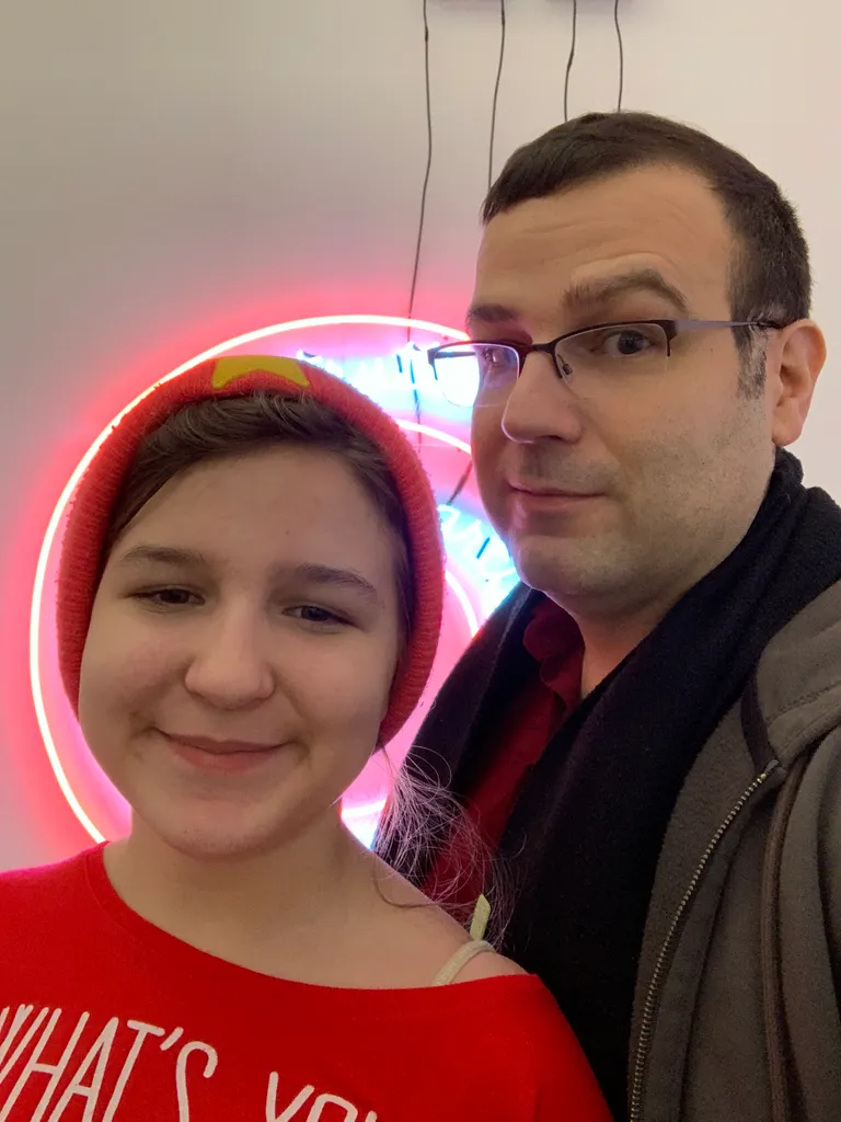 us at the museum