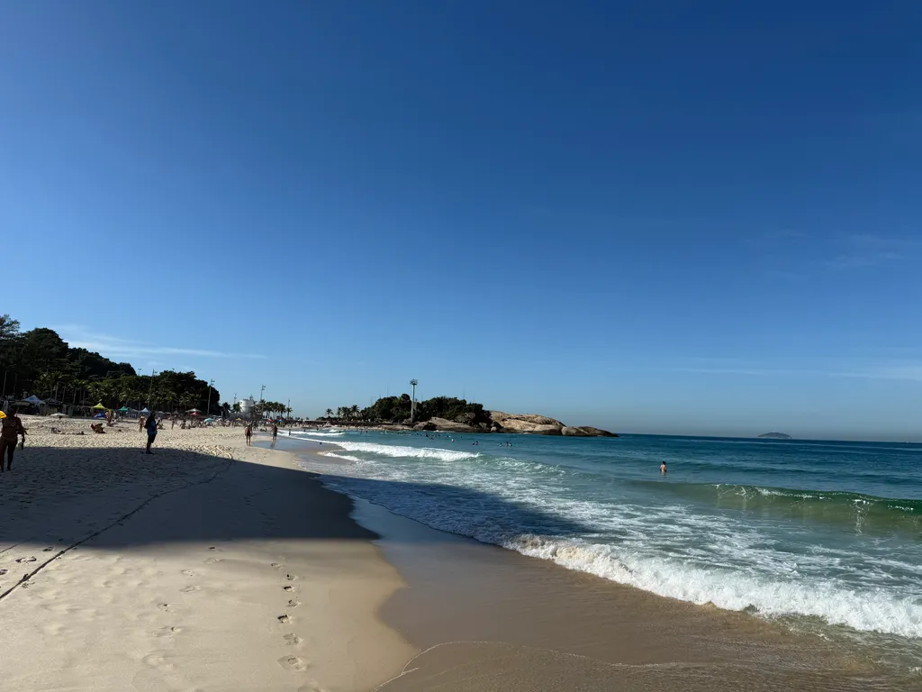 the beach at Ipanema