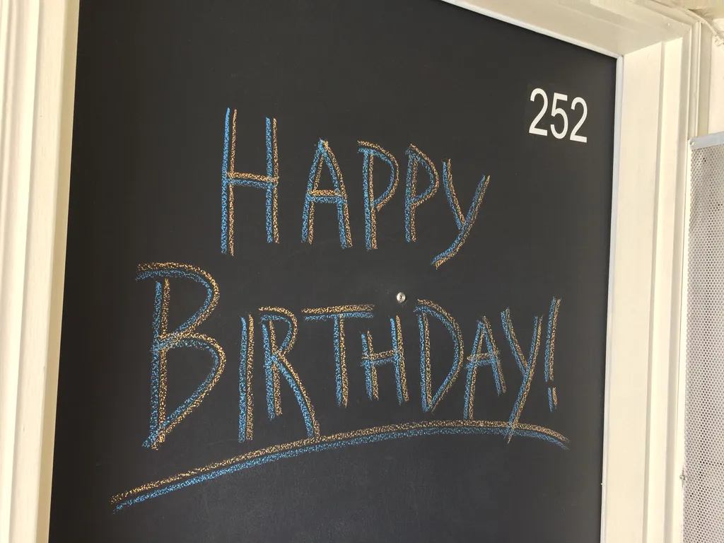 birthday door!