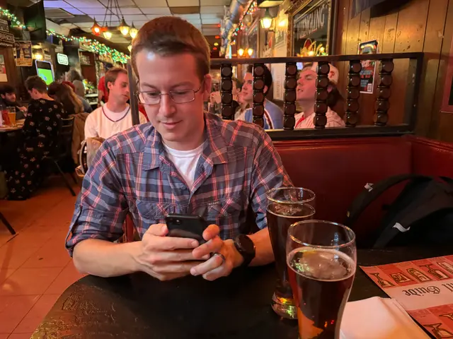 at Oscar's with Matthew