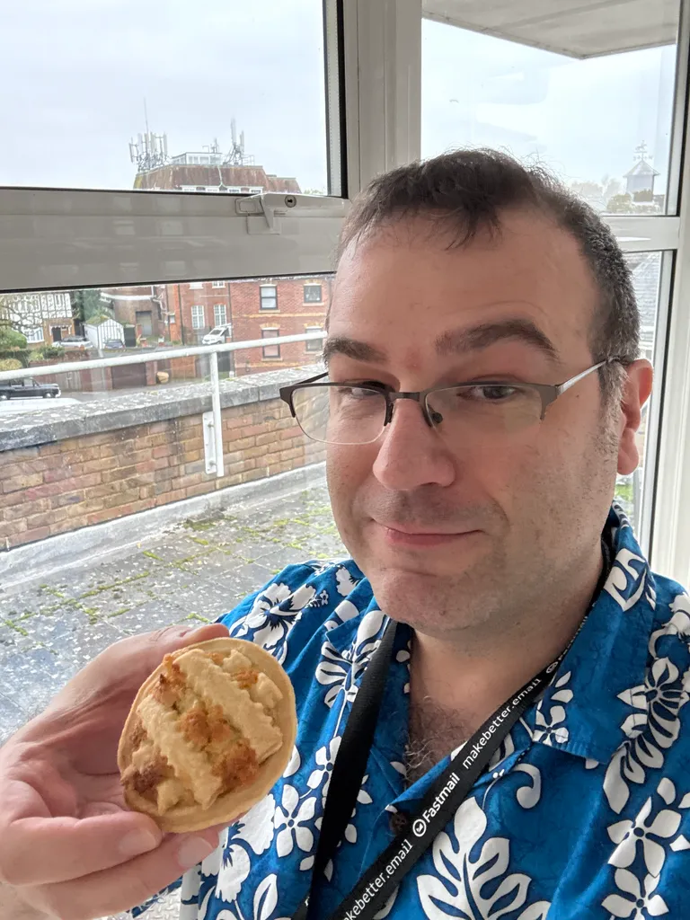 I got a bakewell tart!