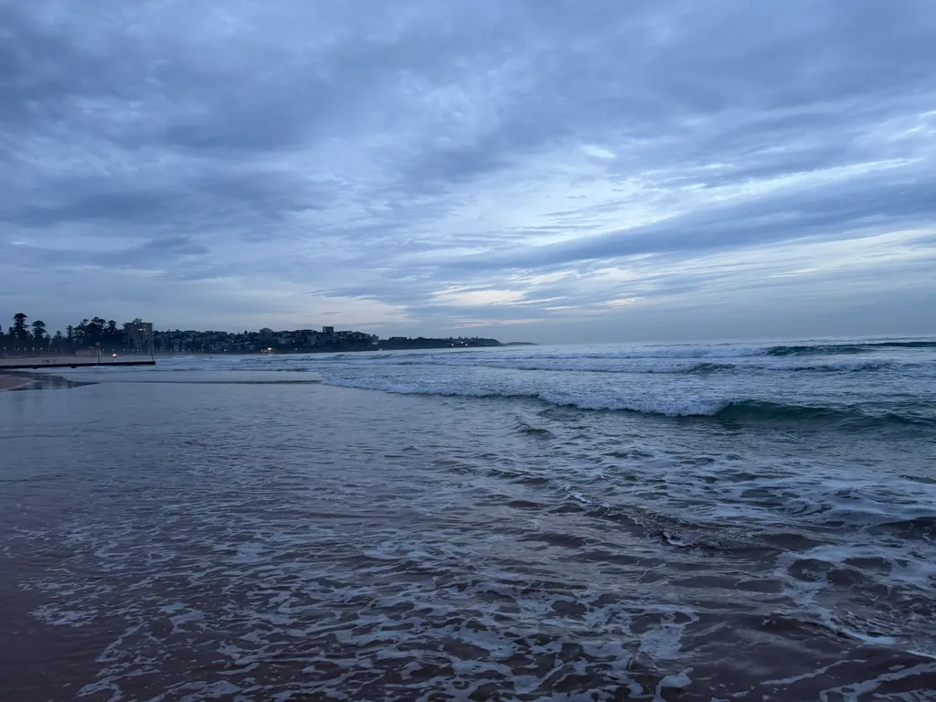 at Manly Beach