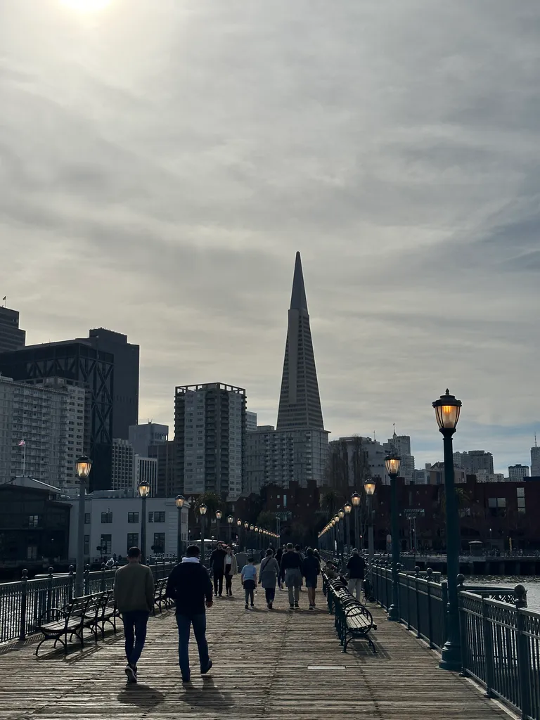 the Transamerica pyramid