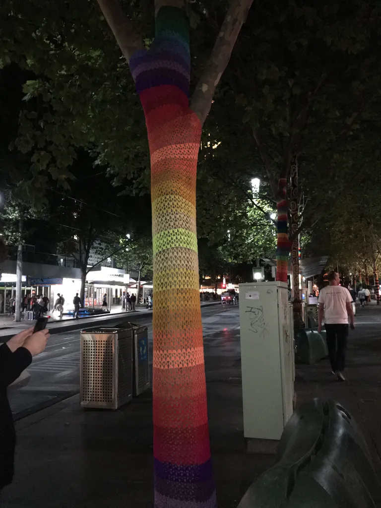 yarn bomb!