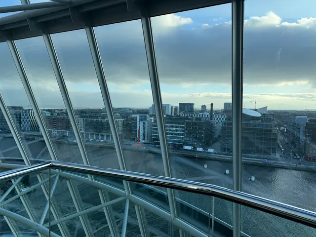 view from top of the Dublin convention centre