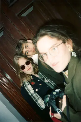 london band trip, 1994: Lori, Matt, Carleste