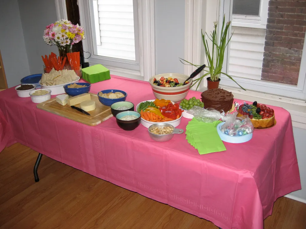 baby shower spread