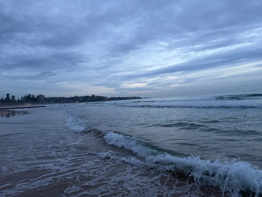 at Manly Beach