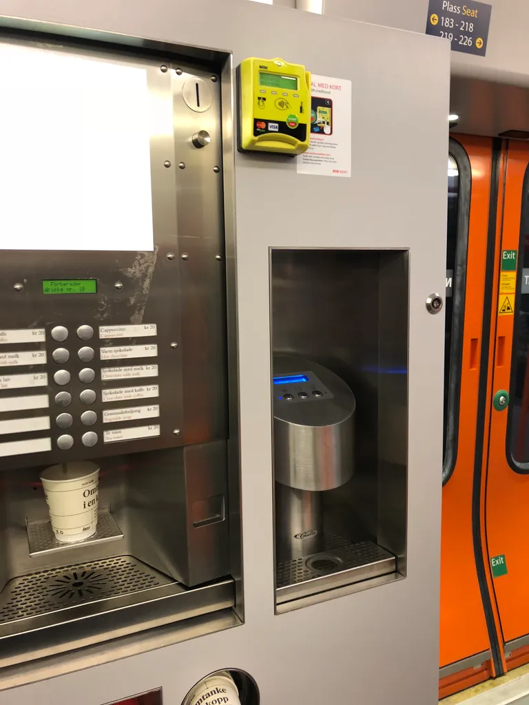 coffee machine on the train