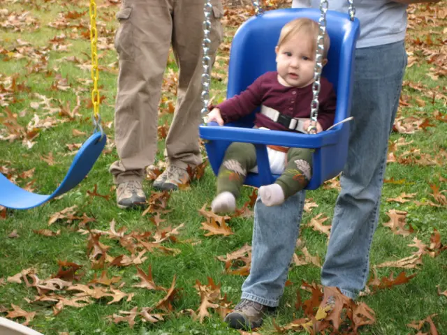martha in the kiddie swing