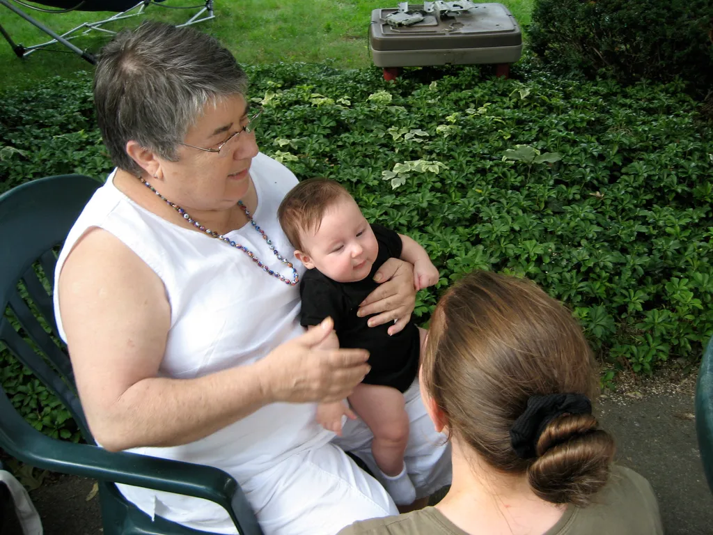 oma, mom, and baby