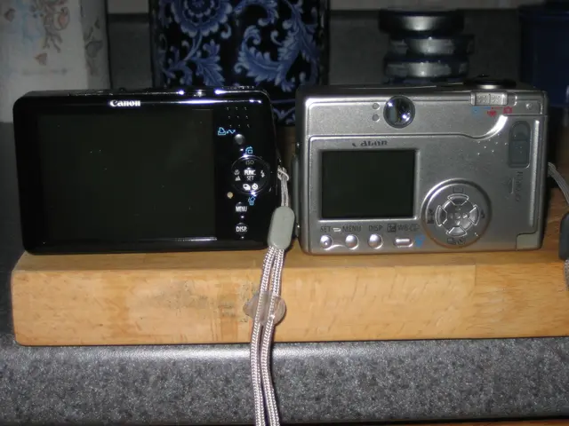 old and new cameras, rears