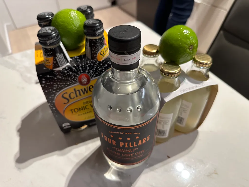gin and tonics