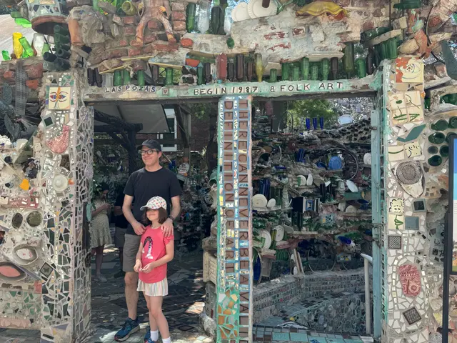 Adam and the kid at the Magic Garden