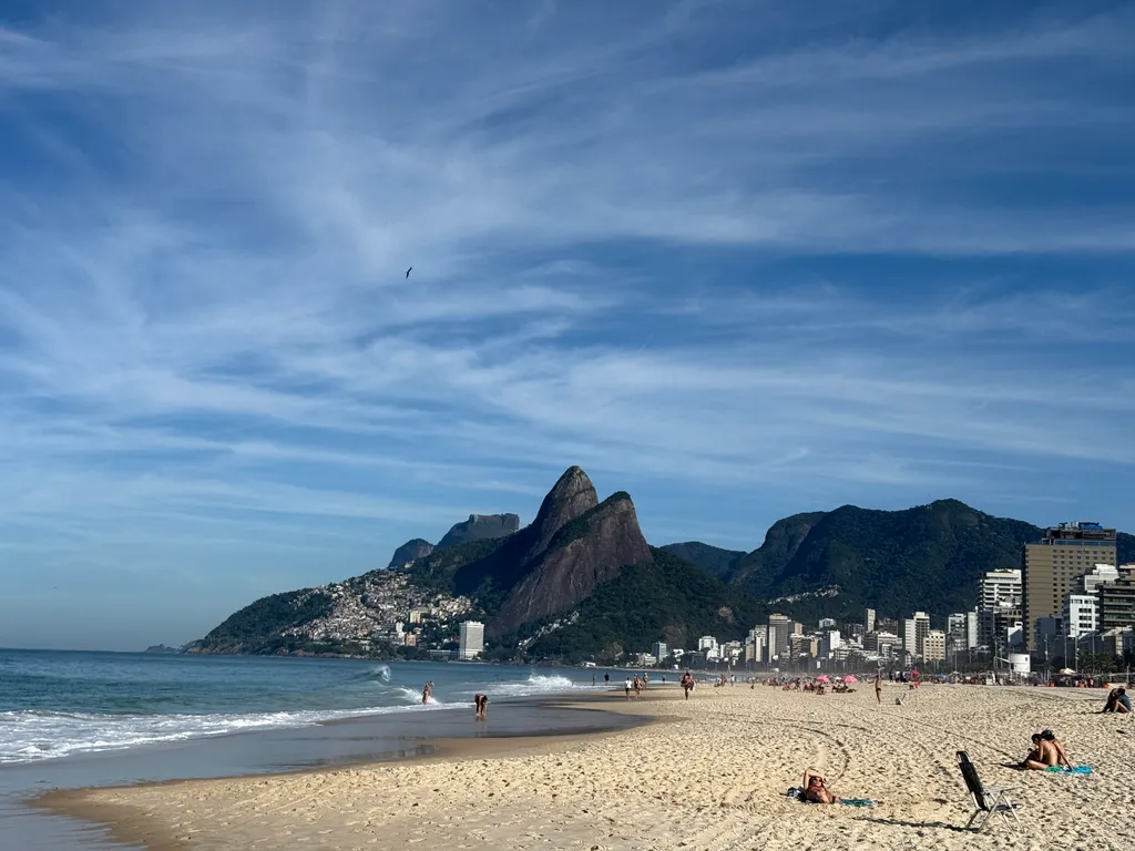 the beach at Ipanema