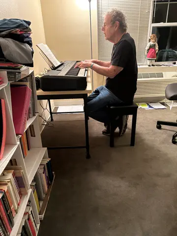 dad's digital piano