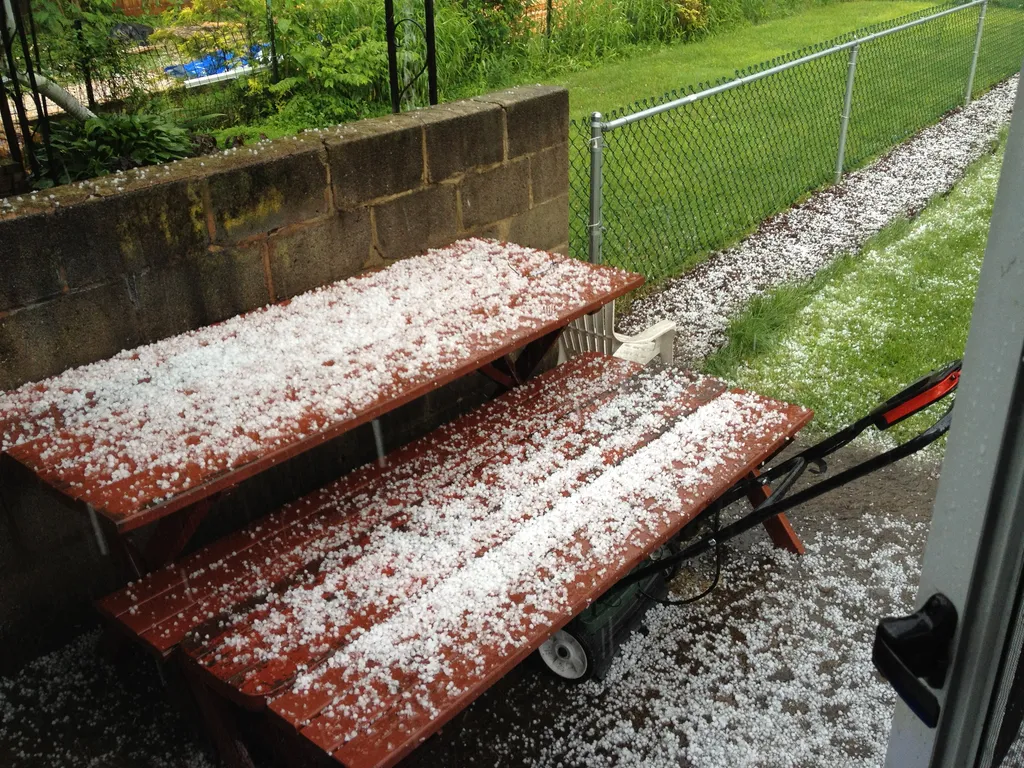 surprise hailstorm!