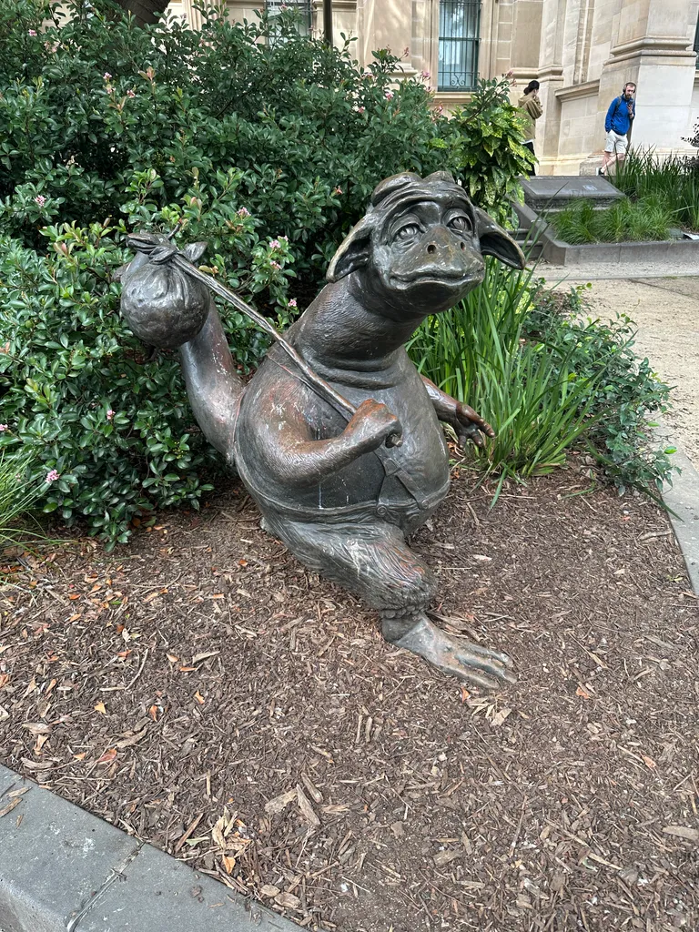 outside the Victoria library
