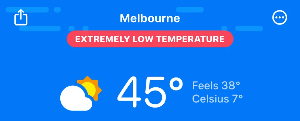 "extremely low temperatures"