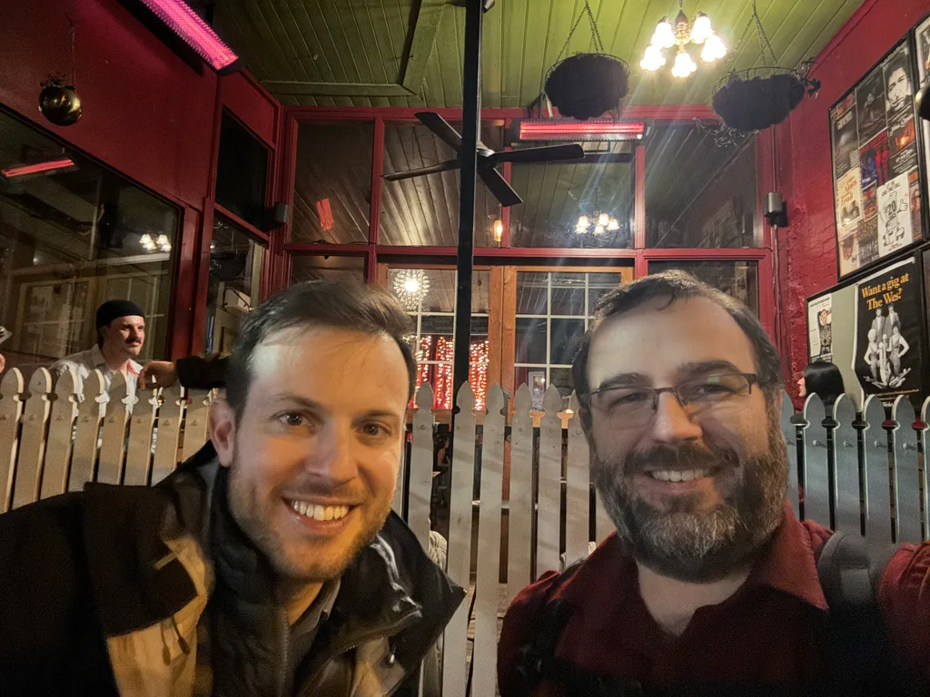 after pub quiz with Neil