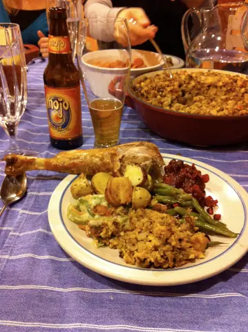 Thanksgiving dinner (plate one)