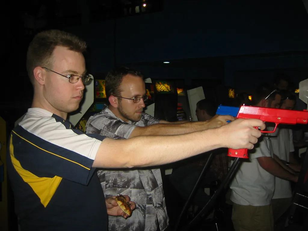 Adam and Paul at Ground Kontrol