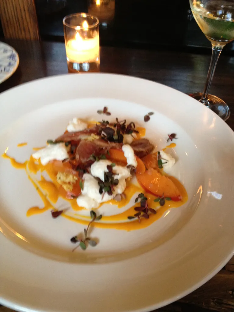 dinner at le pigeon: course 1