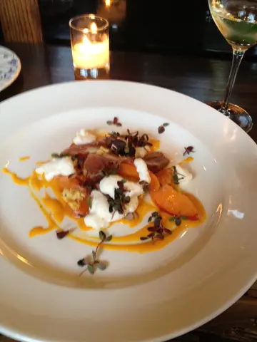 dinner at le pigeon: course 1