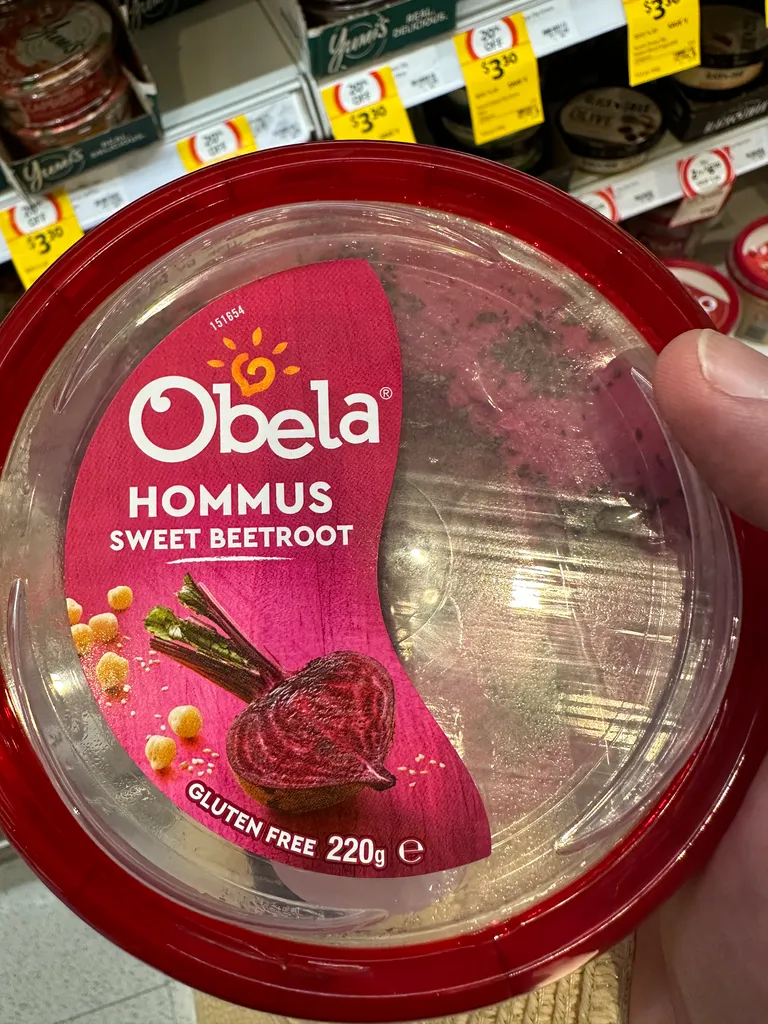 beetroot hummus; yuck