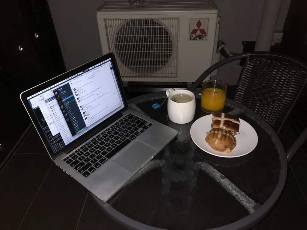 breakfast on the balcony (flash)