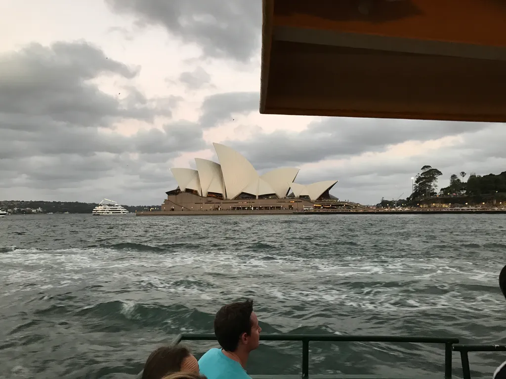 the opera house from the sea