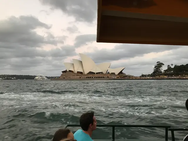 the opera house from the sea