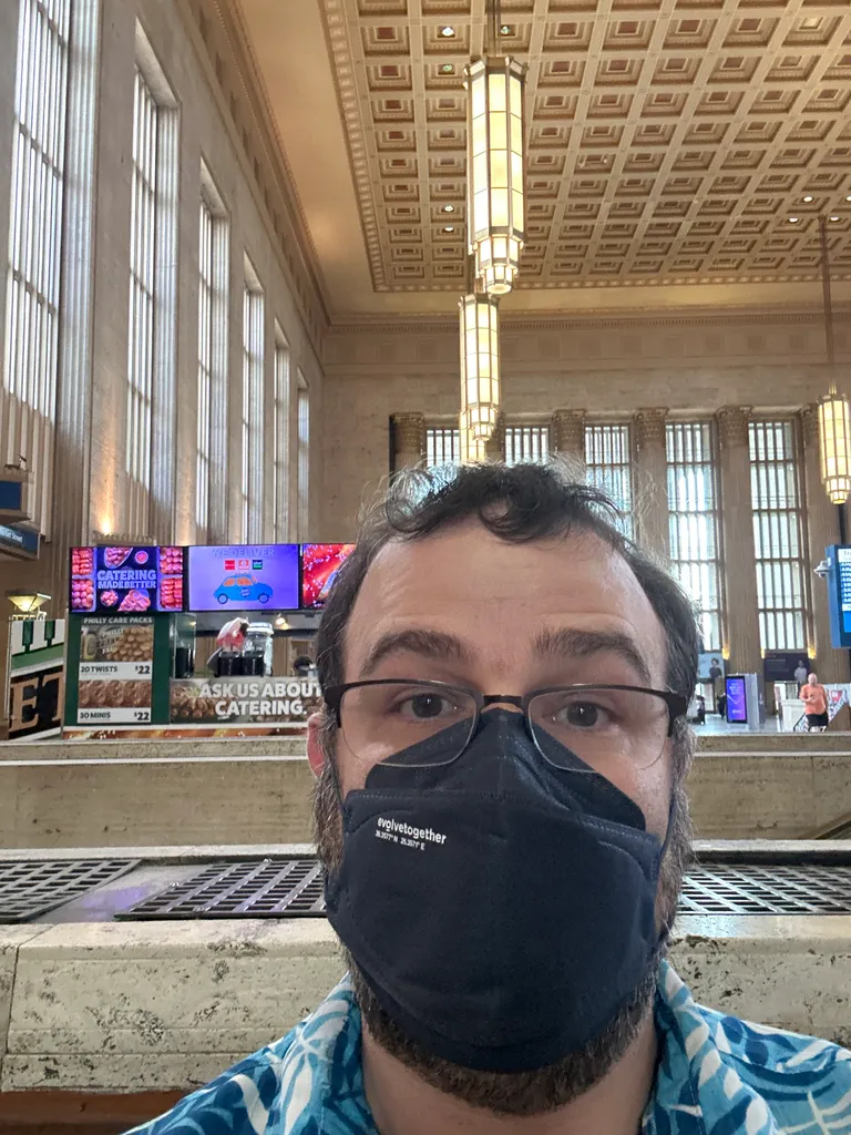 me at 30th St. Station